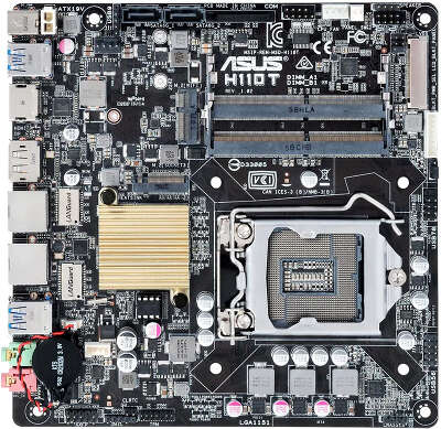 Материнская плата thin mini-ITX LGA1151 ASUS H110T