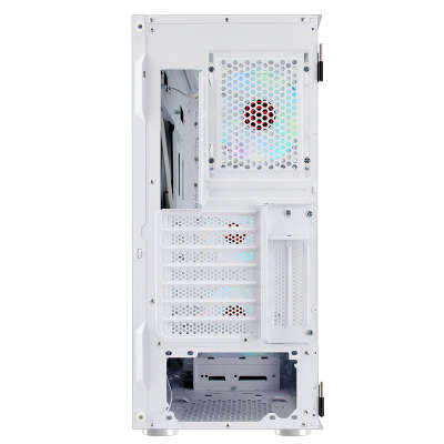 Корпус Ginzzu GL 390 FAN 12CM RGB*4 USB3.0 Window Белый