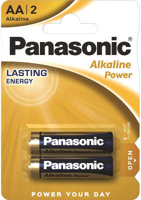 Комплект элементов питания AA Panasonic Alkaline Power [LR6REB/2BP] (2 шт в блистере)