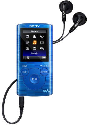 Цифровой аудиоплеер Sony NWZ-E383 4 Гб, синий