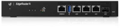 Маршрутизатор Ubiquiti EdgeRouter |ER-4| маршрутизатор 4 ядра (1 ГГц), 3х 1G RJ45, 1х SFP, (020657)