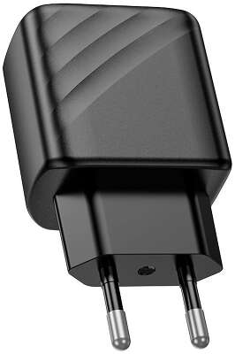 Зарядное устройство Hoco 30Вт, 3А, QC3.0/PD, 1хUSB, 1хType-C, CS23A, черный, коробка