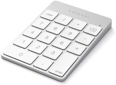Беспроводной цифровой блок клавиатуры Satechi Aluminum Slim Keypad Numpad. Цвет серебристый.