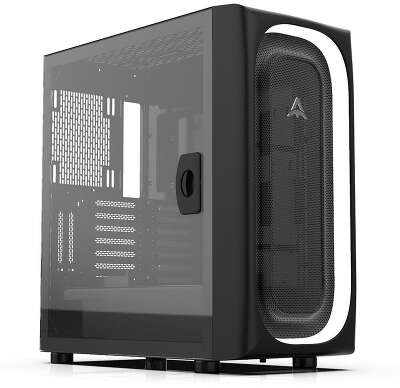 Корпус ALSEYE Ai Pro-B (Halo Pro) Material: 0.7mm SPCC, Motherboard Compatiblility: Mini-ITX/Micro ATX/ATX/EATX, I/O Ports: USB2.0*1+HD Audio+USB3.0*1+Typc*1, Drive bay: H.D.D(3.5»)*3pcs+S.S.D(2.5») *2pcs, Metallic Size: 375*200*445mm, Case Size: 405*200*