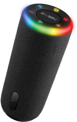 Колонка портативная SVEN PS-150 black (10Вт, USB, Bluetooth, питание от аккумулятора) (SV-022327)