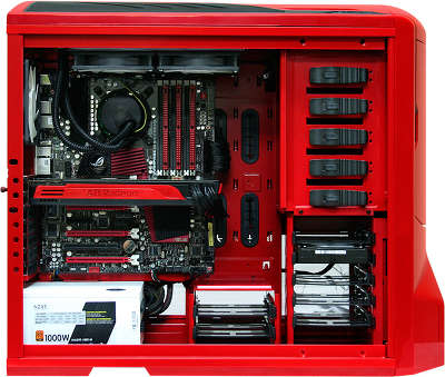 Корпус NZXT PHANTOM Black-Orange (без б,п), midiATX