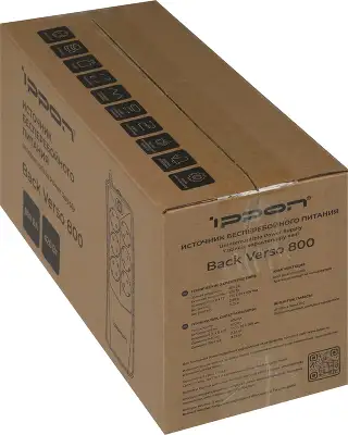 Источник бесперебойного питания Ippon Back Verso 800 420Вт 800ВА черный