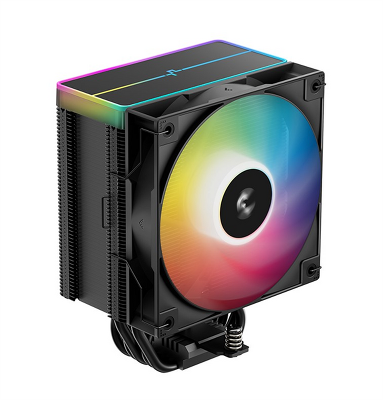 Кулер для процессора DEEPCOOL AG500 BK ARGB V2 LGA1700/1200/115X/AM5/AM4 (12шт/кор, TDP 240W, PWM, ARGB Fan 120mm, 5 тепл. трубок) RET