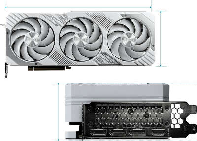 Видеокарта Palit NVIDIA nVidia GeForce RTX 4070Ti GAMINGPRO WHITE OC 12Gb DDR6X PCI-E HDMI, 3DP
