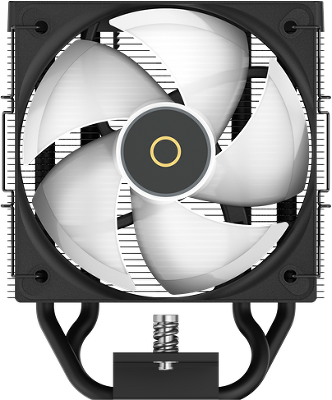 Кулер для процессора Ocypus Gamma A40 BK ARGB, 100mm ARGB FAN, Top ARGB Panel, 4 HEAT PIPES, 4-PIN PWM, 600-2400 RPM, 29DBA, HYDRO BEARING, LGA115X/1200/1700/18XX, AM4/AM5