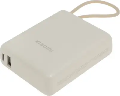 Внешний аккумулятор Xiaomi 33W Power Bank 10000mAh (Integrated Cable) Tan GL (BHR9333GL)