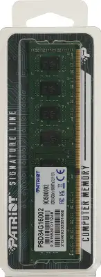 Память DDR3 4GB 1600MHz Patriot PSD34G16002 Signature Line RTL PC3-12800 CL11 DIMM 240-pin 1.5В dual rank Ret
