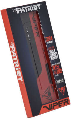 Память DDR4 16Gb 2666MHz Patriot PVE2416G266C6 Viper EliteII RTL PC4-21300 CL16 DIMM 288-pin 1.2В с радиатором Ret