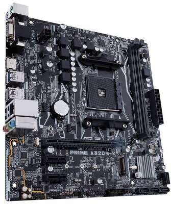 Материнская плата Asus PRIME A320M-K Soc-AM4 AMD A320 2xDDR4 mATX AC`97 8ch(7.1) GbLAN RAID+VGA+HDMI