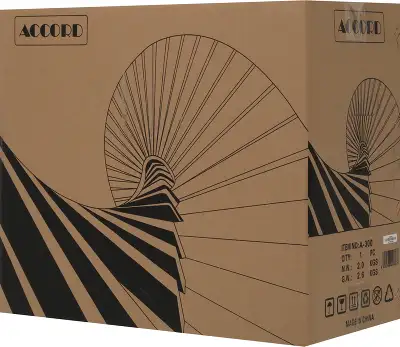Корпус Accord A-300 черный без БП ATX 4x120mm 2xUSB2.0 1xUSB3.0 audio