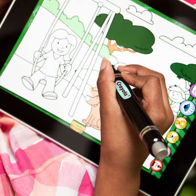 Детский интерактивный стилус Griffin Crayola ColorStudio HD для iPad [GC30002]