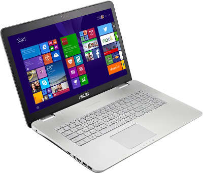 Ноутбук ASUS N751Jk 17.3" FHD/ i7-4710HQ/16/1000+128SSD/GTX850M 2G/Multi/ WF/BT/CAM/ W8.1