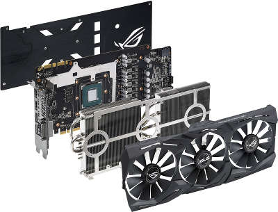 Видеокарта PCI-E NVIDIA GeForce GTX 1070Ti 8192MB GDDR5 Asus [ROG-STRIX-GTX1070TI-A8G-G]