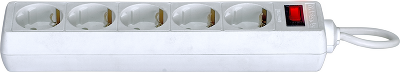 Сетевой фильтр Defender ES 5 5 м, белый, 5 розеток/ Surge Protector Defender ES 5 5m, white, 5 outlets