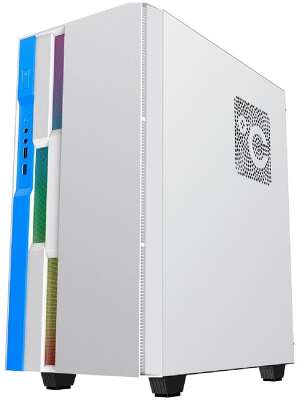 GameMax Корпус Brufen C3 WB без БП, MidiT, ATX, Бело-гол, Зак. стекл., USB 3.0, 1*120; 1*140мм вент.