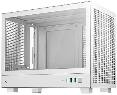 Корпус Deepcool CH160 белый без БП miniITX 7x120mm 1xUSB3.0 audio bott PSU