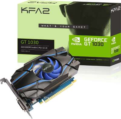 Видеокарта KFA2 nVidia GeForce GT 1030 2Gb DDR5 PCI-E DVI, HDMI