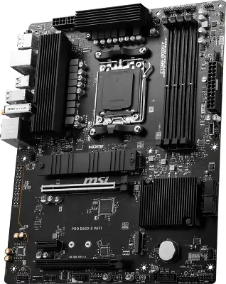 Материнская плата MSI PRO B650-S WIFI SocketAM5 AMD B650 4xDDR5 ATX AC`97 8ch(7.1) 2.5Gg RAID+HDMI+DP
