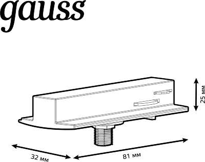 Адаптер Gauss TR126 черный