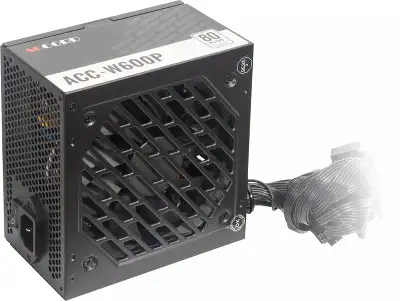 Блок питания Accord ATX 600W ACC-W600P 80+ white (20+4pin) 120mm fan 6xSATA RTL