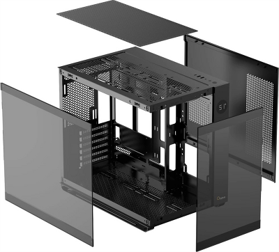 корпус Ocypus Iota C70 BK ARGB, ATX, Type-C(3.1)*1, USB3.0*2, BOTTOM 3x120mm ARGB, REAR 1x120mm ARGB, MB SIDE 2x120mm ARGB