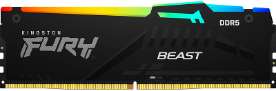 Память оперативная/ Kingston 8GB 5600MT/s DDR5 CL40 DIMM FURY Beast RGB XMP