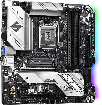 Материнская плата mATX LGA1200 ASRock B460M STEEL LEGEND