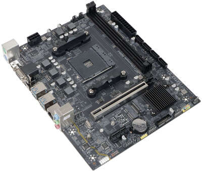 Материнская плата BaseTech B550M-K, SocketAM4, mATX, Retail, 2xDDR4, PCIe3.0, 1xM.2, GLAN, M.2 WiFi, 2xPS/2, 4xUSB2, 6xUSB3, VGA, HDMI, DP (BT-B550M-K)