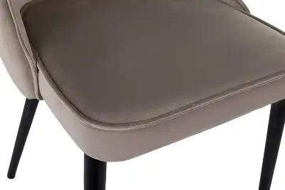 Стул для дома Бюрократ CH-K4_2 комплект 2шт т.бежевый Holland 61 металл черный на ножках (CH-K4_1/HL61_2)