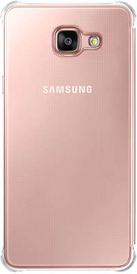 Чехол-книжка Samsung для Samsung Galaxy A7 Clear View Cover A710, розовое золото (EF-ZA710CZEGRU)