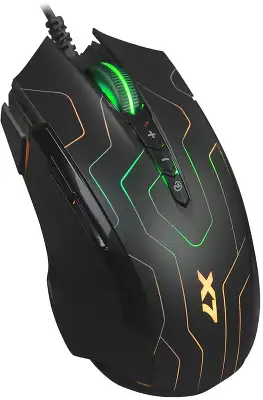 Мышь A4Tech X89 Maze черный оптическая 2400dpi USB 8but (X89 (MAZE))