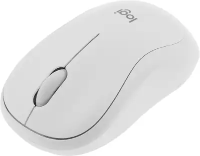 Мышь беспроводная Logitech Wireless Mouse M240 Silent, Off White USB (910-007120)