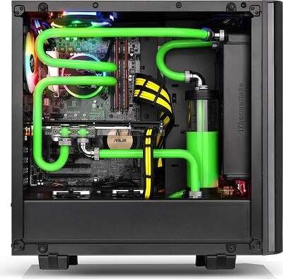 Корпус Thermaltake View 21 TG RGB Plus, черный, ATX, Без БП (CA-1I3-00M1WN-05)