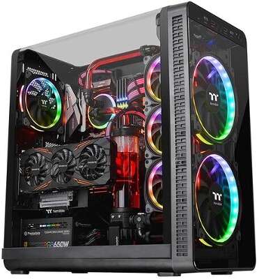 Корпус Thermaltake View 37 RGB, черный, ATX, Без БП (CA-1J7-00M1WN-01)
