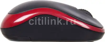 Мышь Logitech M185 черный/красный оптическая 1000dpi беспров. USB для ноутбука 2but (910-002633)