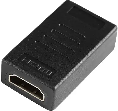 Адаптер аудио-видео Buro HDMI (f)/HDMI (f) позолоч.конт. черный (BHP-ADP-HDMI-2.0)