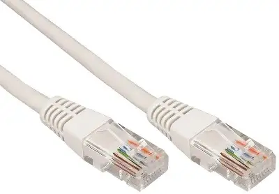 Патч-корд Rexant 18-1002 UTP RJ-45 вил.-RJ-45 мод. кат.5E 1м серый ПВХ