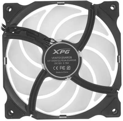Вентилятор Adata XPG VENTO 120 ARGB, 120мм, 1200rpm, 23 дБ, 3-pin, 1шт, ARGB