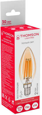 Лампа филам. Thomson Filament TH-B2116 11Вт цок.:E14 свеча 220B 2400K св.свеч.бел.теп. Candle (упак.:1шт)