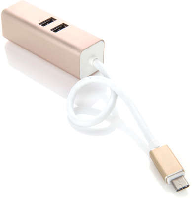 Концентратор Seenda USB Type-C to 2xUSB 3.0 Charging HUB Gold [IHUB-02DG]