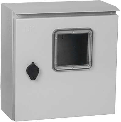 Щит распределительный IEK MKM51-N-01-54 TITAN ЩУ 1/1-0 У1 IP66 навесной 300мм 150мм 310мм 6мод. металл IP66 серый с возможностью установки счетчика (упак.:1шт)