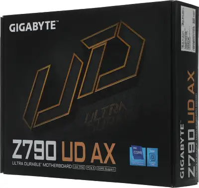 Материнская плата Gigabyte Z790 UD AX Soc-1700 Intel Z790 4xDDR5 ATX AC`97 8ch(7.1) 2.5Gg RAID+HDMI+DP