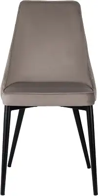 Стул для дома Бюрократ CH-K4_2 комплект 2шт т.бежевый Holland 61 металл черный на ножках (CH-K4_1/HL61_2)