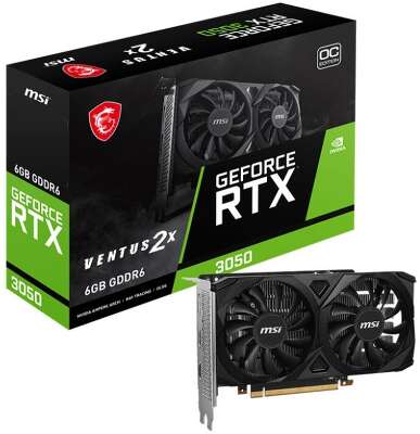 Видеокарта PCIE16 RTX3050 6GB RTX 3050 VENTUS 2X 6G OC MSI
