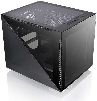 Корпус Thermaltake Divider 200 TG, черный, mATX, Без БП (CA-1V1-00S1WN-00)